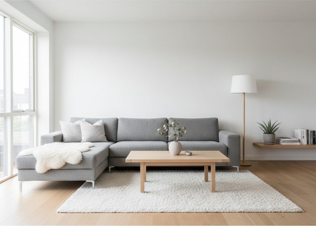 Scandinavisch interieur met lichte tinten